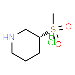 (R)-3-(甲基磺酰基)哌啶盐酸盐结构式