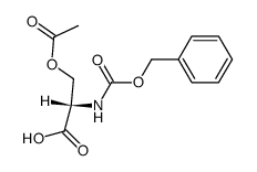 N-[(phenylmethoxy)carbonyl]-L-serine ethanoate Structure
