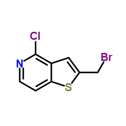 2-溴甲基-4-氯噻吩酮[3,2-C]吡啶结构式