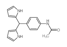 5-(4-乙酰胺基苯基)二吡咯甲烷结构式