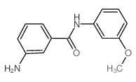 3-氨基-n-(3-甲氧基苯基)苯甲酰胺结构式