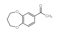 7-乙酰基-3,4-二氢-1,5-苯并二噁庚结构式