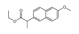 6-甲氧基-Alpha-甲基-2-萘乙酸乙酯结构式