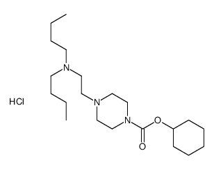cyclohexyl 4-[2-(dibutylamino)ethyl]piperazine-1-carboxylate,hydrochloride结构式