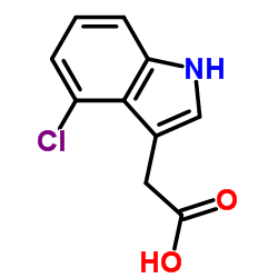 4-氯吲哚-3-乙酸结构式