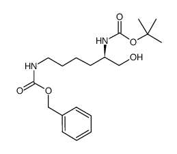 (R)-S-叔丁氧羟基氨基-(羟基正己基)-氨基甲酸苄酯结构式