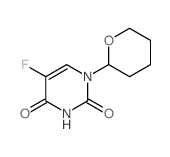 2,4(1H,3H)-Pyrimidinedione,5-fluoro-1-(tetrahydro-2H-pyran-2-yl)- Structure