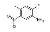 2-氟-4-甲基-5-硝基苯胺结构式