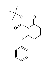 (R)-1-[(tert-butoxy)carbonyl]-6-benzyl-piperidin-2-one结构式