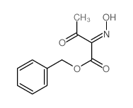 Butanoic acid,2-(hydroxyimino)-3-oxo-, phenylmethyl ester Structure