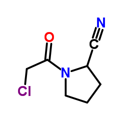 1-(Chloroacetyl)-2-pyrrolidinecarbonitrile Structure