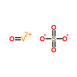 Oxovanadium(2+) sulfate structure