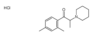 1-(2,4-dimethylphenyl)-2-piperidin-1-ylpropan-1-one,hydrochloride结构式