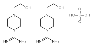 4-(2-HYDROXYETHYL)-PIPERAZINE-1-CARBOXAMIDINE HEMISULFATE结构式