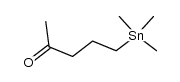 4-Oxopentyl-trimethylstannan Structure