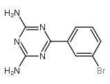 6-(3-溴苯基)-1,3,5-三嗪-2,4-二胺结构式