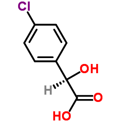 (2R)-(4-Chlorophenyl)(hydroxy)acetic acid Structure