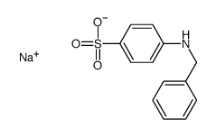 4-[(苯基甲基)氨基]-苯磺酸单钠盐结构式