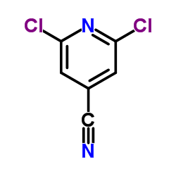 2,6-二氯-4-氰基吡啶结构式