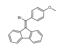 9-(α-bromo-α-p-methoxyphenylmethylene)fluorene结构式