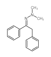 N-(1,2-diphenylethylideneamino)-N-methyl-methanamine结构式