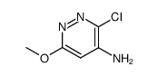 3-chloro-6-methoxy-pyridazin-4-ylamine Structure