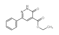 6-苯基-2H-哒嗪-3-酮-4-羧酸乙酯结构式