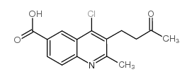 4-氯-2-甲基-3-(3-氧代-丁基)喹啉-6-羧酸结构式