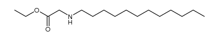 ethyl 2-(dodecylamino)acetate结构式