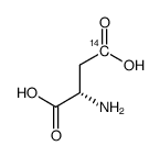 aspartic acid, l-[4-14c] Structure