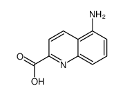 2-Quinolinecarboxylicacid,5-amino-(9CI) structure
