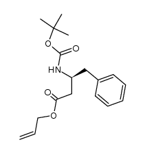 allyl (S)-3-tert-butoxycarbonylamino-4-phenylbutanoate结构式