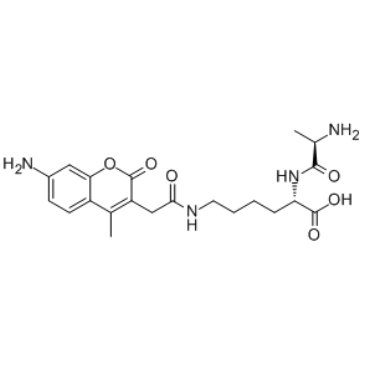 d-丙氨酸-赖氨酸AMCA结构式