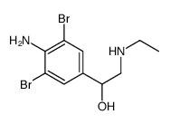 1-(4-amino-3,5-dibromophenyl)-2-(ethylamino)ethanol结构式
