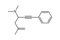 3-dimethylamino-5-methyl-1-phenylhex-5-en-1-yne结构式
