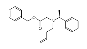 (S)-[(but-3-enyl)(1-phenylethyl)amino]acetic acid benzyl ester结构式