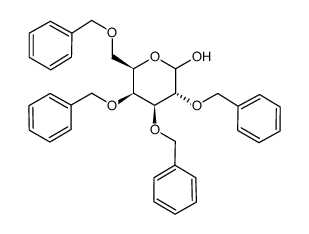 (2S,3R,4S,5S,6R)-3,4,5-tris(phenylmethoxy)-6-(phenylmethoxymethyl)oxan-2-ol Structure