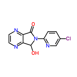 6-(5-氯-2-吡啶基)-6,7-二氢-7-羟基-5H-吡咯并[3,4-b]吡嗪-5-酮结构式