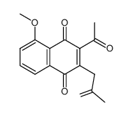 3-acetyl-5-methoxy-2-(2-methylallyl)naphthalene-1,4-dione Structure