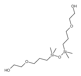 2,2'-(((1,1,3,3-tetramethyldisiloxane-1,3-diyl)bis(propane-3,1-diyl))bis(oxy))diethanol Structure