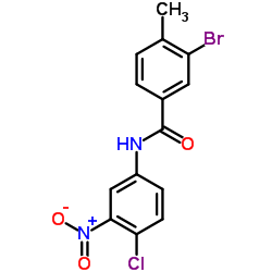 3-Bromo-N-(4-chloro-3-nitrophenyl)-4-methylbenzamide Structure