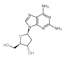 2,6-Diaminopurine 2'-deoxyriboside structure