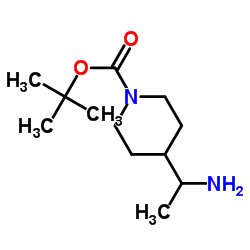 tert-butyl 4-(1-aminoethyl)piperidine-1-carboxylate Structure