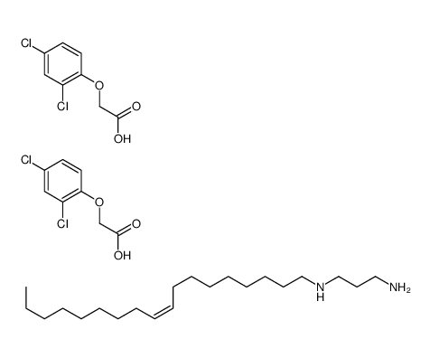 2-(2,4-dichlorophenoxy)acetic acid,N'-[(E)-octadec-9-enyl]propane-1,3-diamine结构式