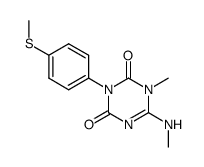 1-methyl-6-methylamino-3-(4-methylsulfanyl-phenyl)-1H-[1,3,5]triazine-2,4-dione Structure