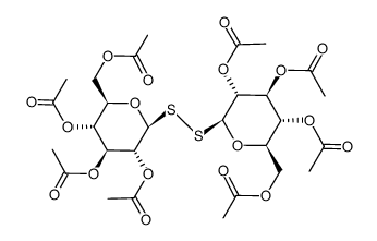 .beta.-D-Glucopyranose, 1,1-dithiobis1-deoxy-, octaacetate结构式