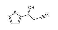(R)-3-hydroxy-3-(thiophen-2-yl)propanenitrile结构式