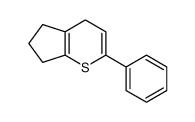 2-phenyl-4,5,6,7-tetrahydrocyclopenta[b]thiopyran结构式
