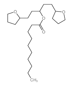 1,5-bis(oxolan-2-yl)pentan-3-yl decanoate结构式