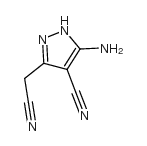 5-Amino-4-cyano-3-(cyanomethyl)pyrazole Structure